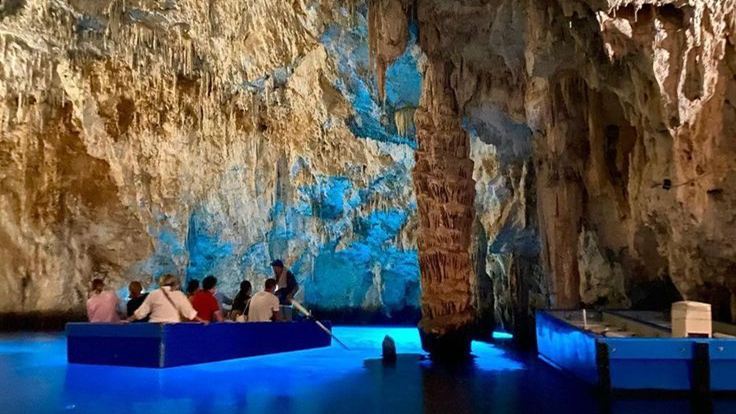 The town of Amalfi seen from the sea