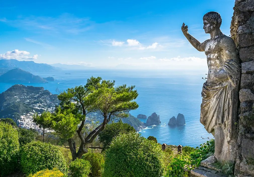 View over Capri from the Gardens of Augustus