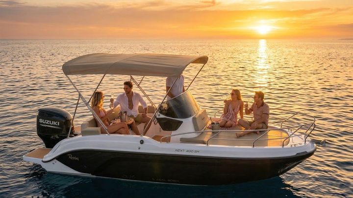 Tour al atardecer — barco privado en la costa de Capri